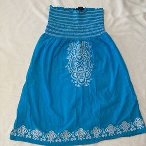 Raviya Blue and White Mini Dress